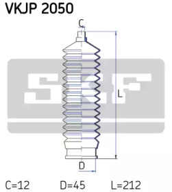 Гофрированный кожух / прокладки SKF для MAZDA 323 S IV (BG) 1.8 16V Turbo 4WD